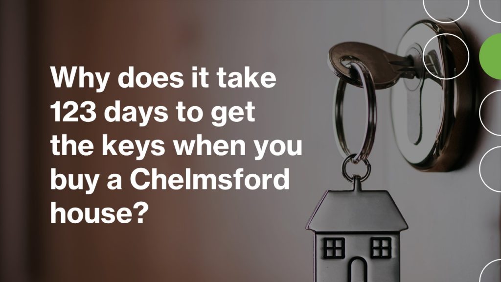 Why does it take 123 days to get the keys when you buy a Chelmsford house?