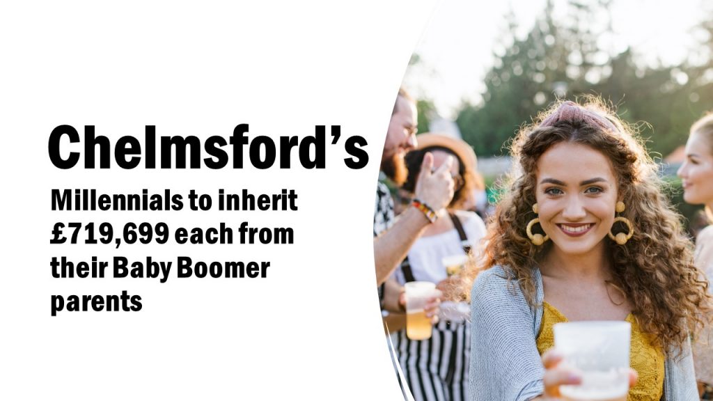 Chelmsford’s Millennials to Inherit £719,699 Each From Their Baby Boomer Parents